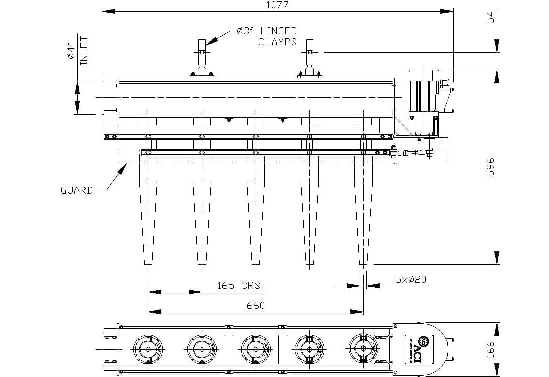 Dimensionen Pendeldüsen