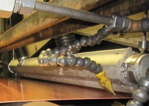 Einsatz von Airknives zur Kupferband-Trocknung