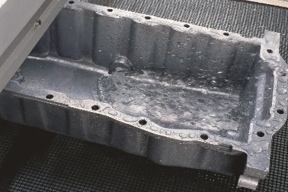 Motortrocknung mit Airknife