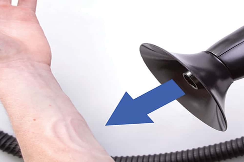 Illustration der Personenreinigung mit JetBlack