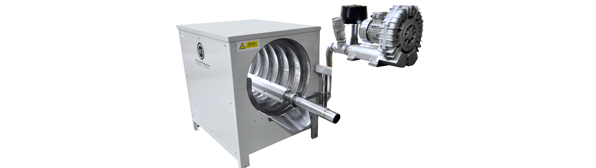 Modellbild eines Trommeltrockners bzw. Spiraltrockners