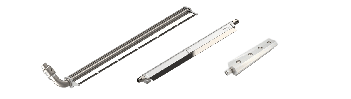 Einzelne Komponenten eines Airknifes