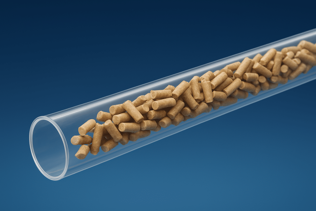 Holzpellets fördern mit Druckluft