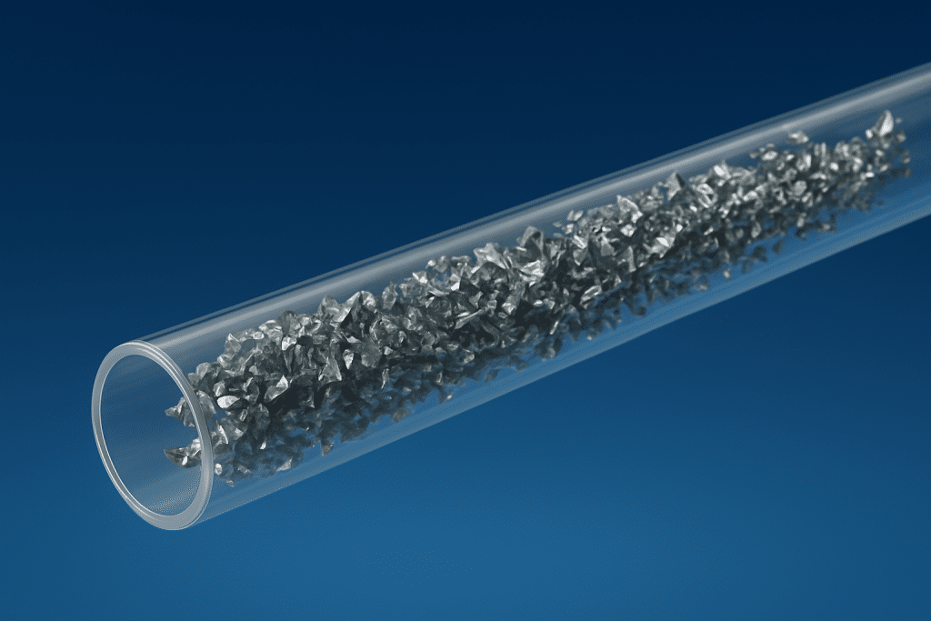 Metallteile fördern mit Druckluft