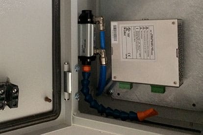 Wirbelrohr in einem Schaltschrank